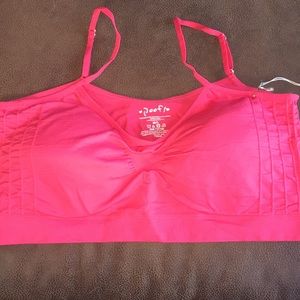 POOF Coral bandeau adjustable straps Sz M/L NWT